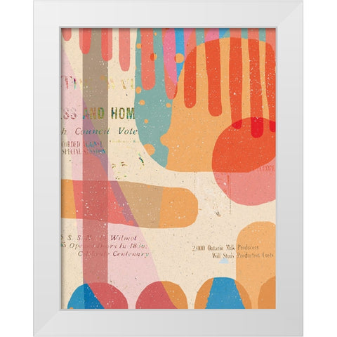 Hot off the Press White Modern Wood Framed Art Print by Demir, Aylin