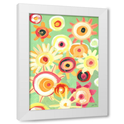 Sunny Days White Modern Wood Framed Art Print by Zwara, Ania