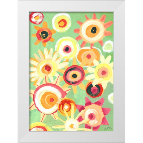 Sunny Days White Modern Wood Framed Art Print by Zwara, Ania