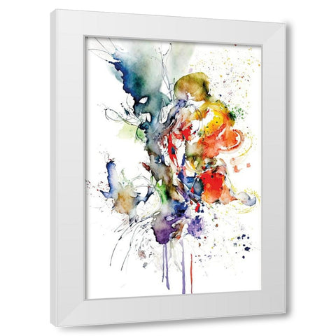 Abstract shape White Modern Wood Framed Art Print by Mauro