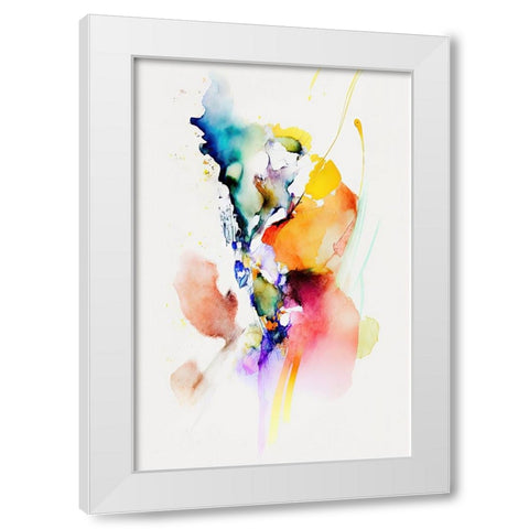 Right in the middle White Modern Wood Framed Art Print by Mauro