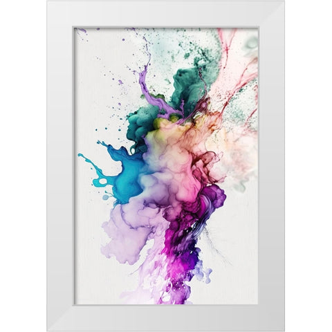 Mystical Haze White Modern Wood Framed Art Print by Mauro