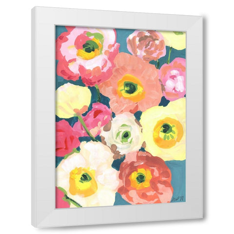 Icelandic Poppies White Modern Wood Framed Art Print by Zwara, Ania