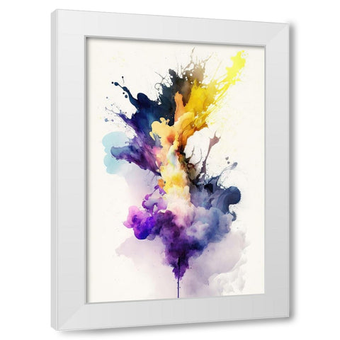 Mystical Smoke White Modern Wood Framed Art Print by Mauro