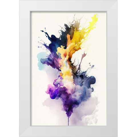 Mystical Smoke White Modern Wood Framed Art Print by Mauro