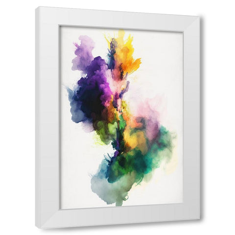 Vibrant Smoke White Modern Wood Framed Art Print by Mauro
