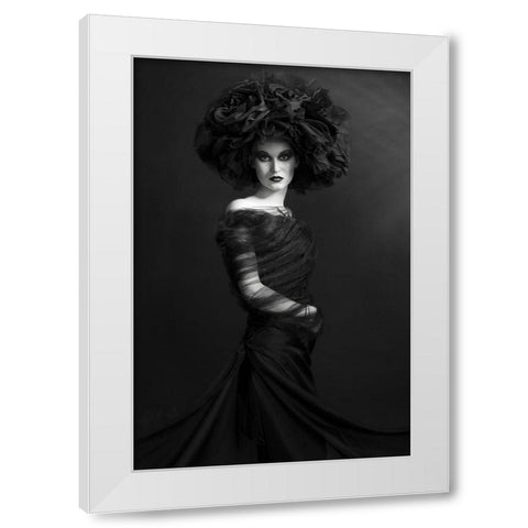 Nigh White Modern Wood Framed Art Print by Smirnov, Sergei