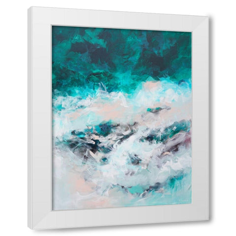 The Sound of the Sea White Modern Wood Framed Art Print by Wattre, Francoise