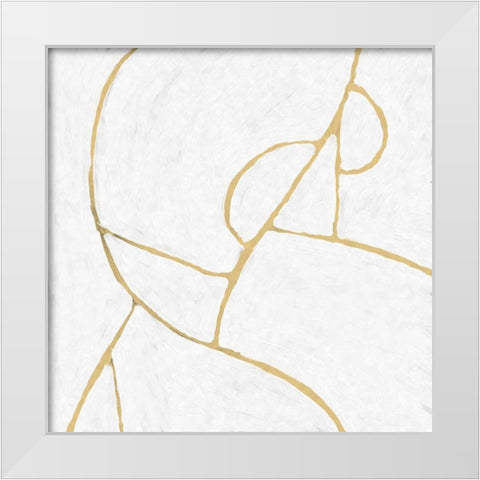 Delight White Modern Wood Framed Art Print by Hobday, Dan
