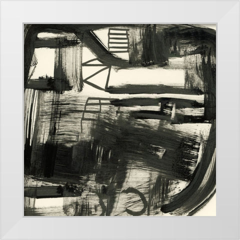 Market White Modern Wood Framed Art Print by Hobday, Dan