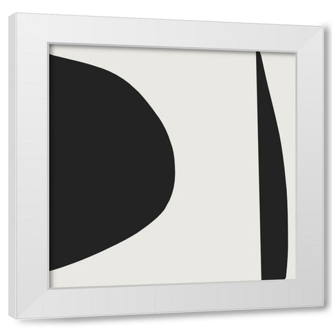 Minimal White Modern Wood Framed Art Print by Hobday, Dan