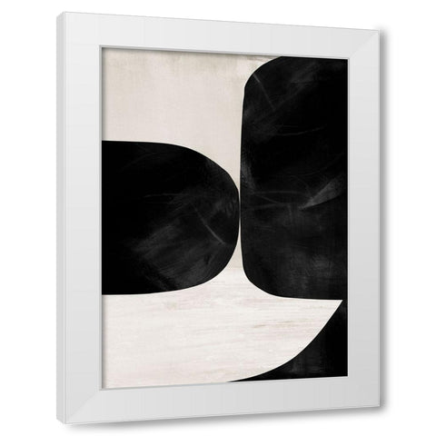 Night No2 White Modern Wood Framed Art Print by Hobday, Dan
