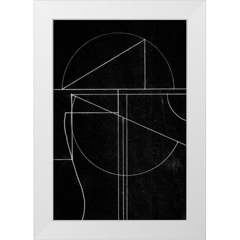Buia White Modern Wood Framed Art Print by Hobday, Dan
