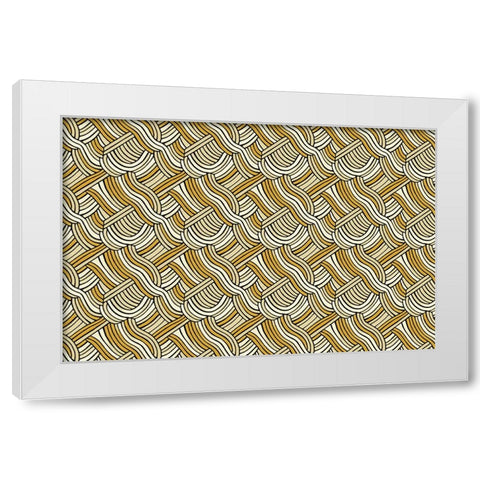 Pattern No 143 White Modern Wood Framed Art Print by Treechild