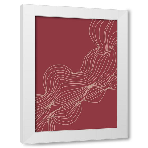 Untitled White Modern Wood Framed Art Print by Boulova, Veronika