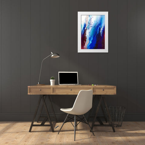 Acclivity White Modern Wood Framed Art Print by Storms, Alyson