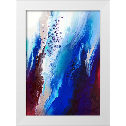 Acclivity White Modern Wood Framed Art Print by Storms, Alyson
