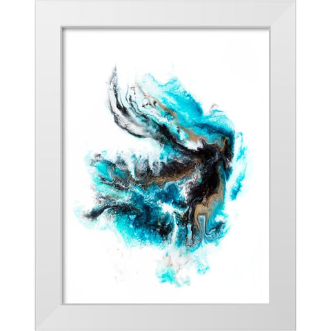 Acropora White Modern Wood Framed Art Print by Storms, Alyson