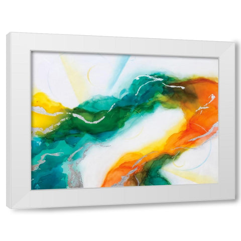 Adaptive Optics White Modern Wood Framed Art Print by Storms, Alyson
