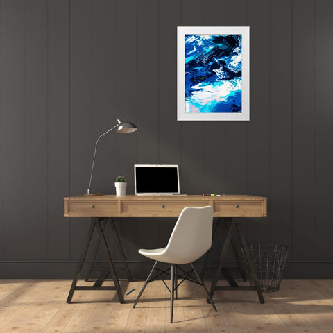 Bright Splash 1 White Modern Wood Framed Art Print by Storms, Alyson