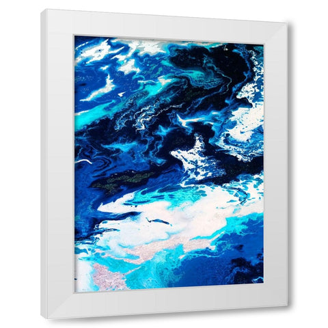 Bright Splash 1 White Modern Wood Framed Art Print by Storms, Alyson