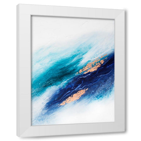 Calming Serenity White Modern Wood Framed Art Print by Storms, Alyson
