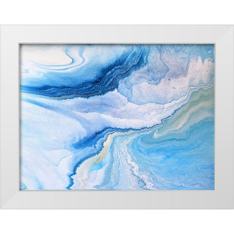 Colorful Ocean White Modern Wood Framed Art Print by Storms, Alyson