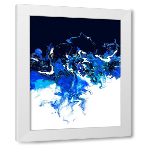 Colorful Wave 2 White Modern Wood Framed Art Print by Storms, Alyson