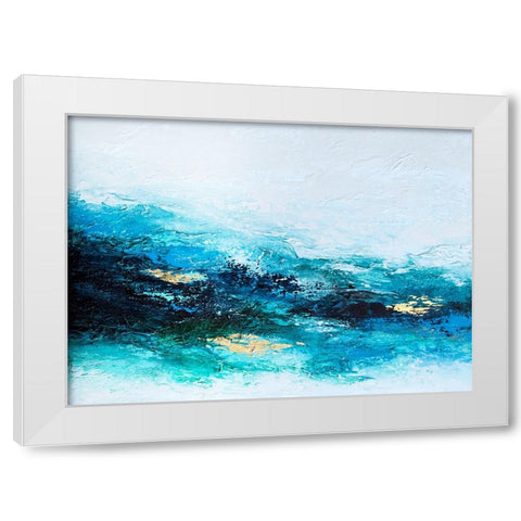 Flourishing Wave White Modern Wood Framed Art Print by Storms, Alyson