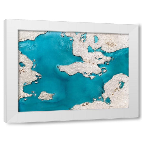 Great Barrier Reef White Modern Wood Framed Art Print by Storms, Alyson