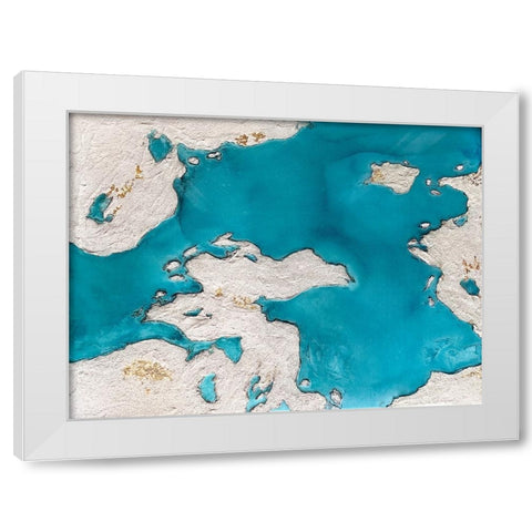 Pugetsound Std White Modern Wood Framed Art Print by Storms, Alyson