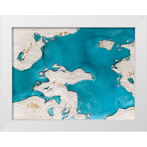 Pugetsound Std White Modern Wood Framed Art Print by Storms, Alyson