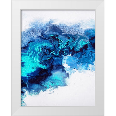Rainbow Smoke 1 White Modern Wood Framed Art Print by Storms, Alyson