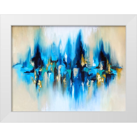 Reflection White Modern Wood Framed Art Print by Storms, Alyson