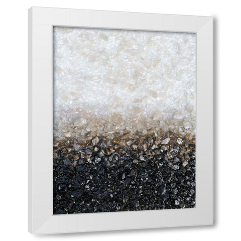 Smoky Crystal White Modern Wood Framed Art Print by Storms, Alyson