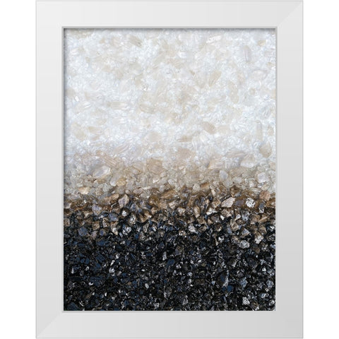Smoky Crystal White Modern Wood Framed Art Print by Storms, Alyson