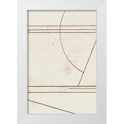 Minmod No1 White Modern Wood Framed Art Print by Hobday, Dan