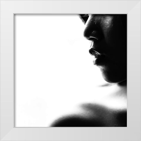 Excite White Modern Wood Framed Art Print by wahyu adi, bonifasius
