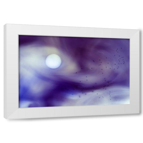 Passage Into The Unknown White Modern Wood Framed Art Print by Onkamo, Carola