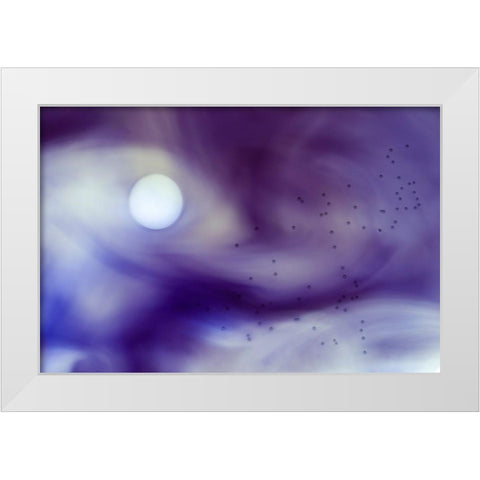 Passage Into The Unknown White Modern Wood Framed Art Print by Onkamo, Carola