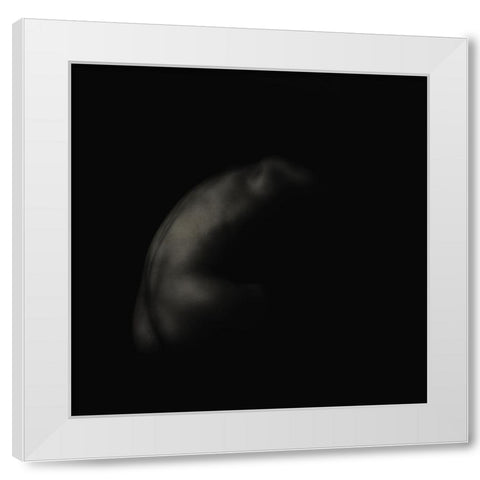Male Nude White Modern Wood Framed Art Print by Marthinussen, Willy