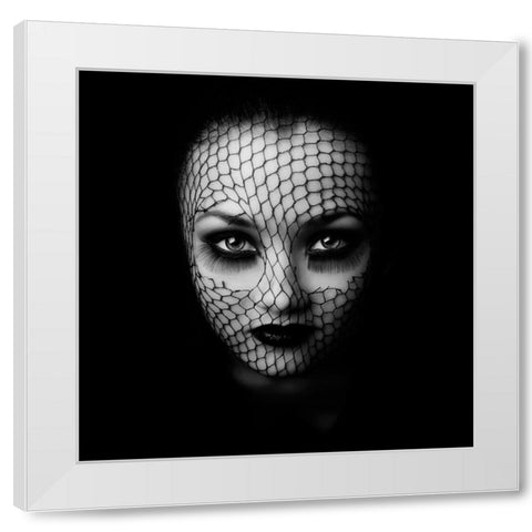 Black White Modern Wood Framed Art Print by Hayman, Oren