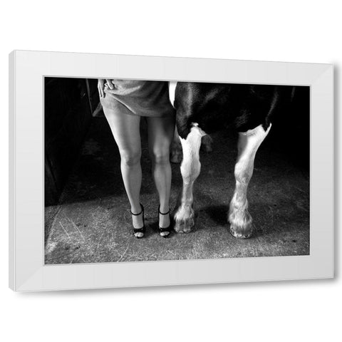 To Cool Ones Heels White Modern Wood Framed Art Print by Repelnig, Hans