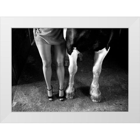 To Cool Ones Heels White Modern Wood Framed Art Print by Repelnig, Hans