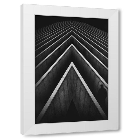 Los Laberintos De La Memoria White Modern Wood Framed Art Print by Labagnara, Roxana