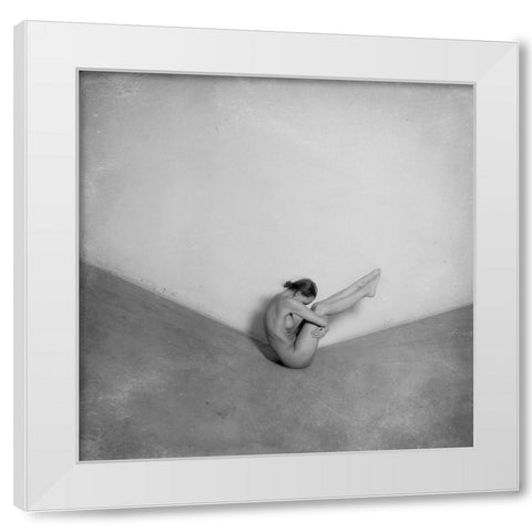 Untitled White Modern Wood Framed Art Print by Vasiliev-Apostol, Yaroslav