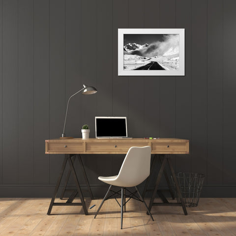 Venturing Into The Unknown White Modern Wood Framed Art Print by Costanzo, Alfredo