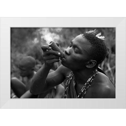 This Is The Beginning Of The End White Modern Wood Framed Art Print by Eichelberg, Amnon