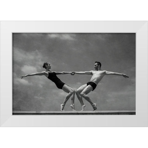 Graceastrenght 2.0 White Modern Wood Framed Art Print by Arcos Aka, Antonio