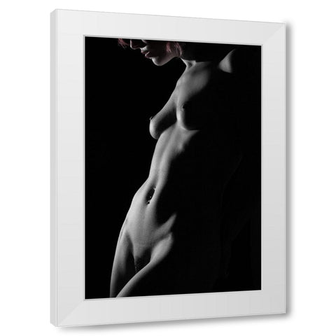 Morgana Fata White Modern Wood Framed Art Print by Zakka Bajjani, Jerome
